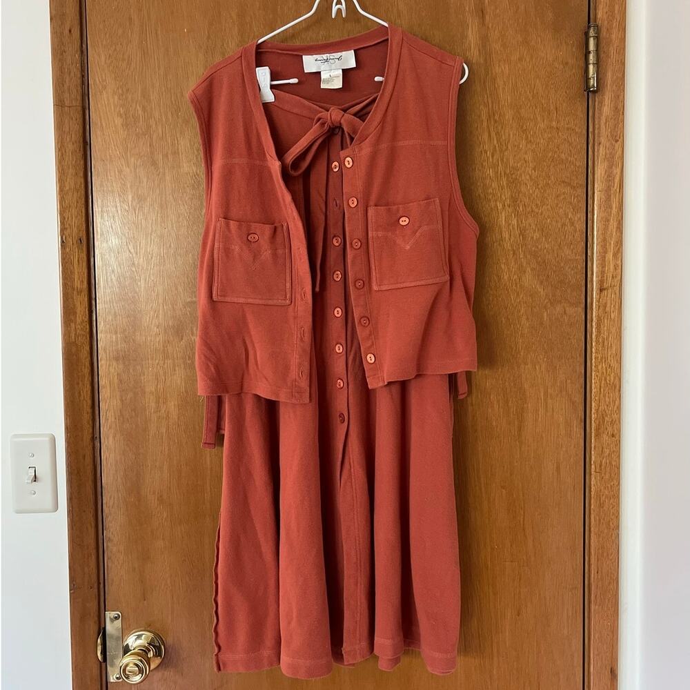 Womens Vintage Vest & Skirt Set